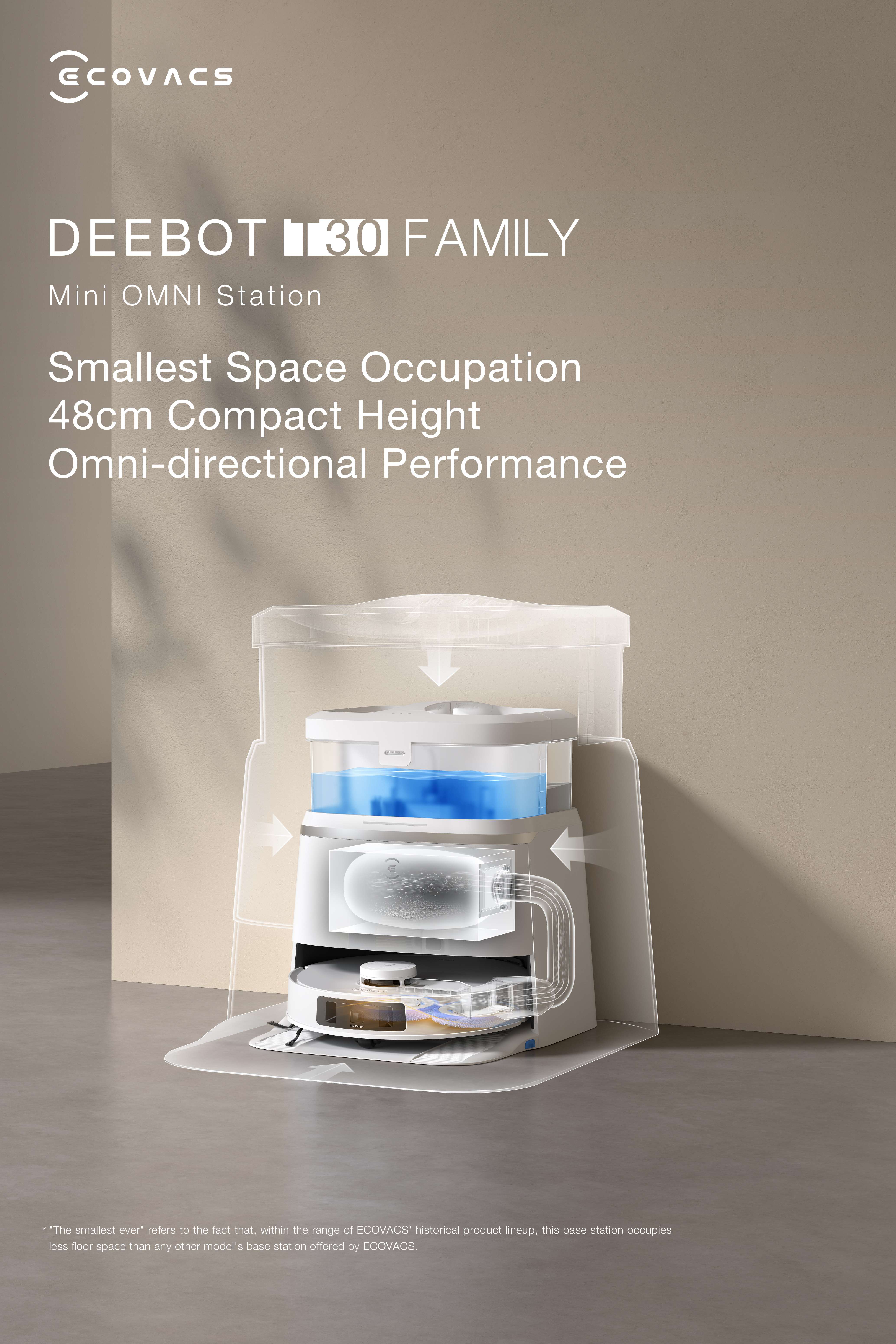 ECOVACS DEEBOT T30 PRO OMNI Mopping and Vacuuming Robot - Good Design